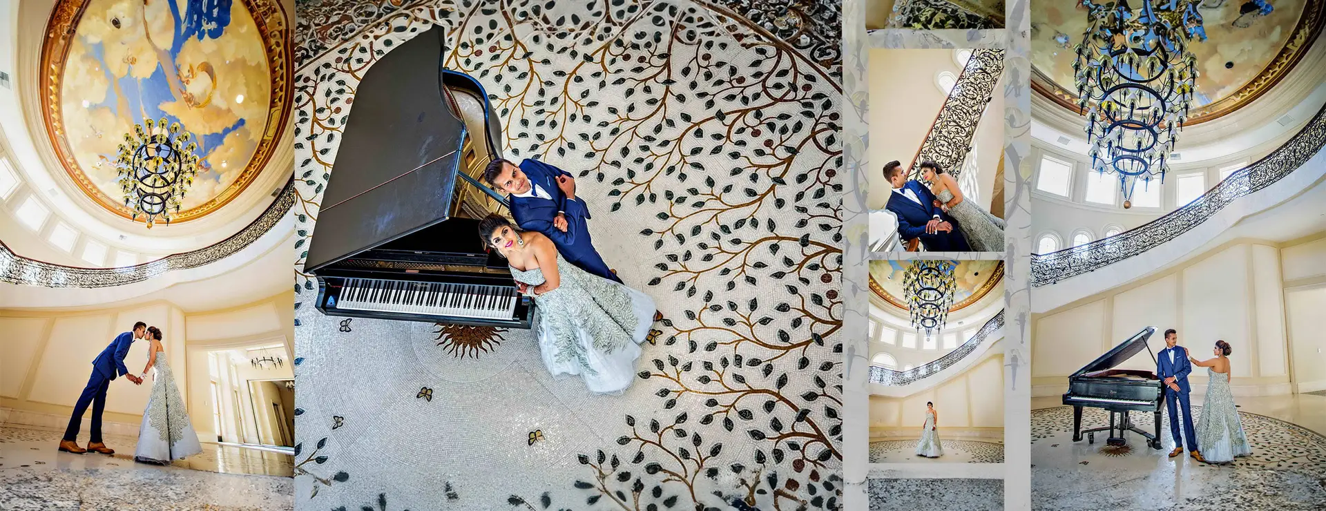 Luxury wedding photographer capturing romantic couple portrait in California